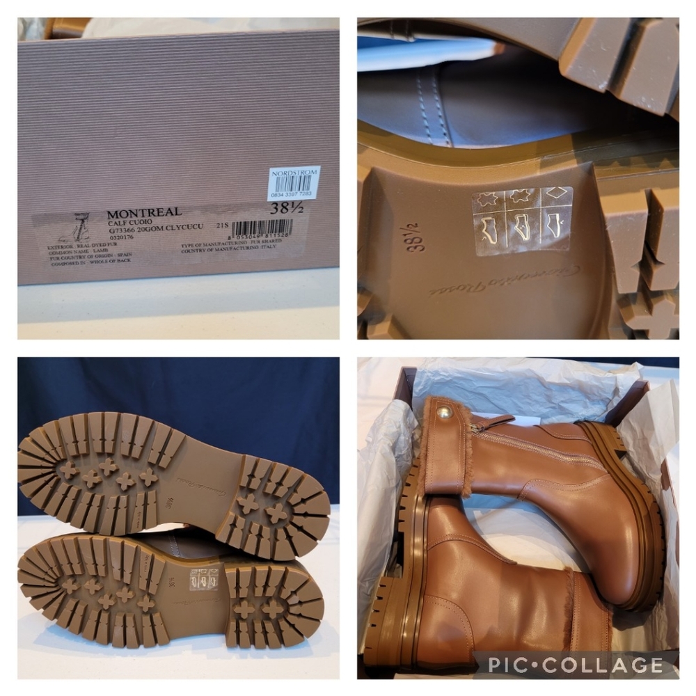 Gianurito Rossi‑Milan, Montreal Cuoio, Brown Leather Boots, New in Box, 38.5 - Picture 2 of 16